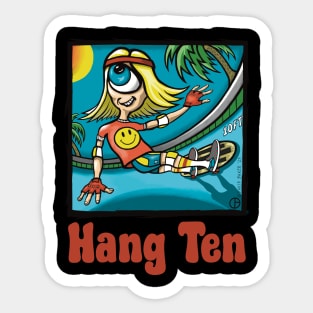Tony Ocula Hang Ten Sticker